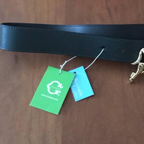 🎁LEATHER BELT🎁reversible with Zebra buckle SMALL - Picture 4 of 6